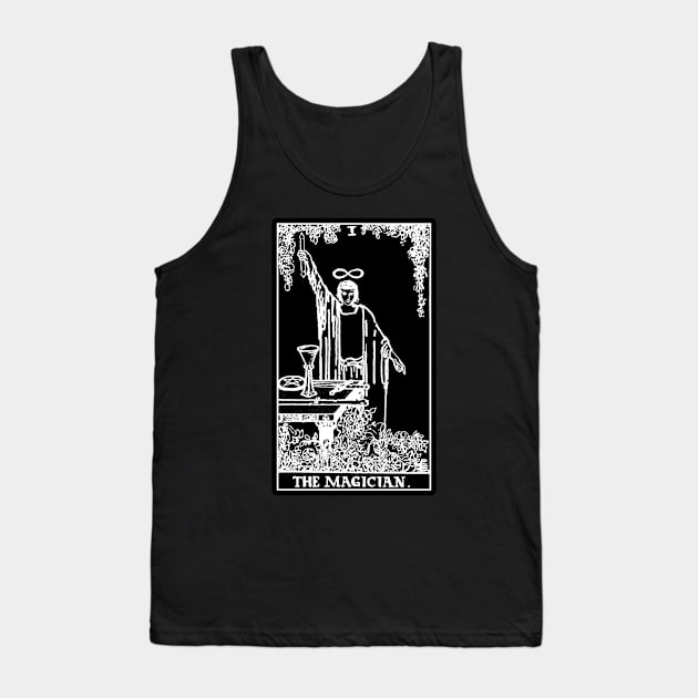 I. The Magician Tarot Card | Obsidian and Pearl Tank Top by wildtribe